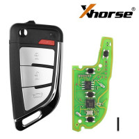 Xhorse XKKF20EN Wire Remote Key Memorial Knife Style 3 Buttons 5pcs/lot